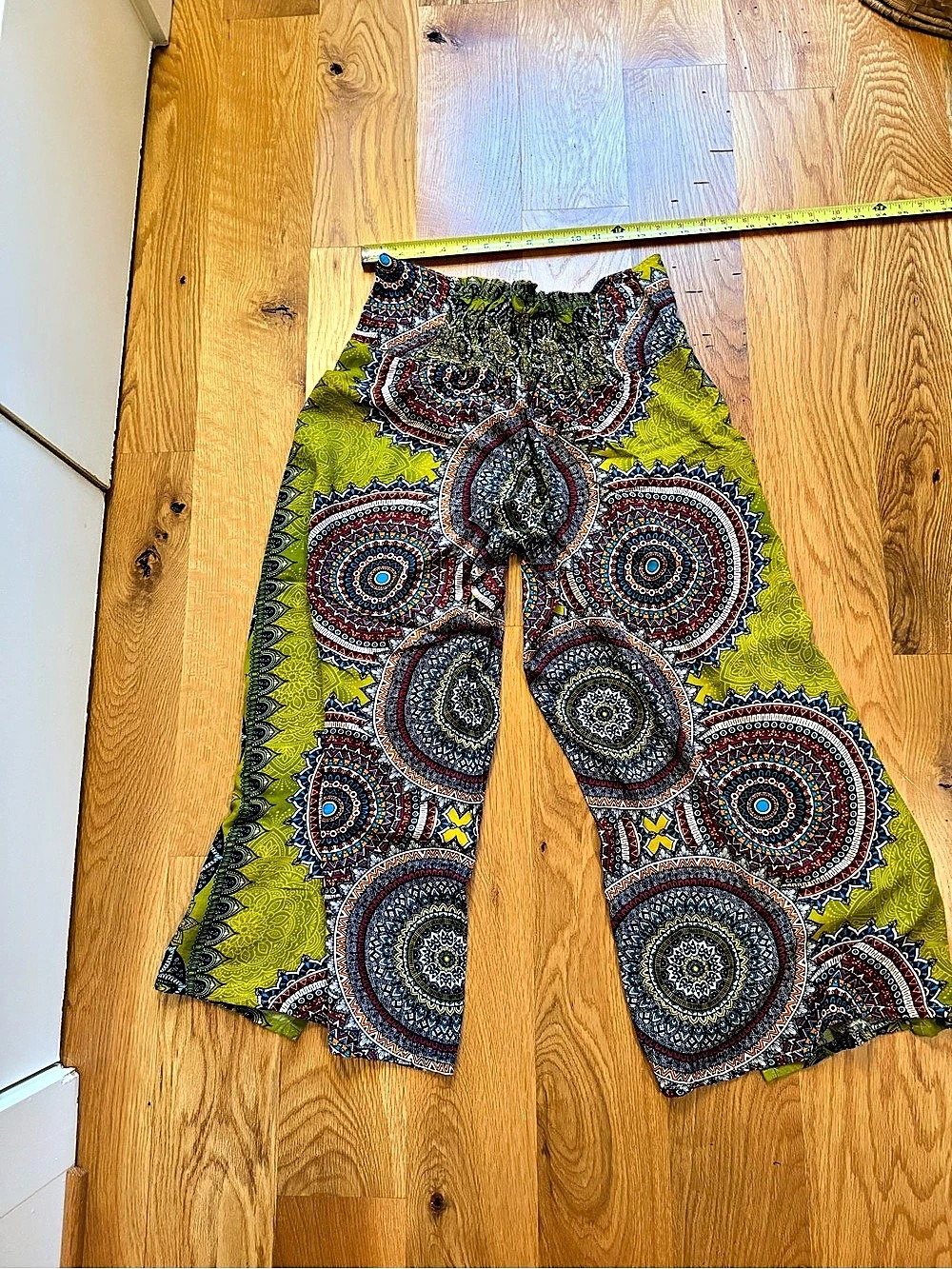 Paisley Wide Leg Rayon Pants OS